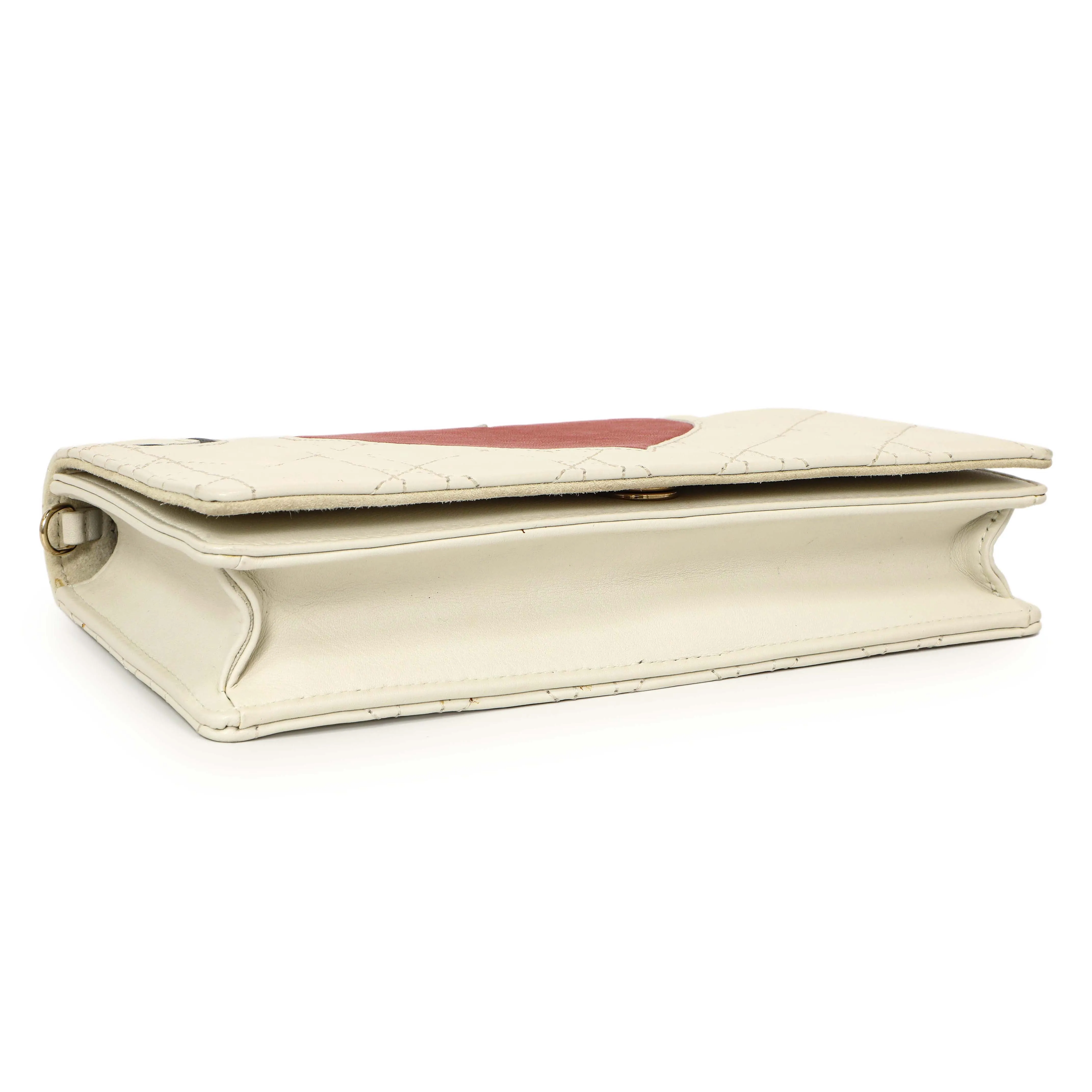 Christian Dior Lambskin Cannage DiorAmour Lady Dior Clutch