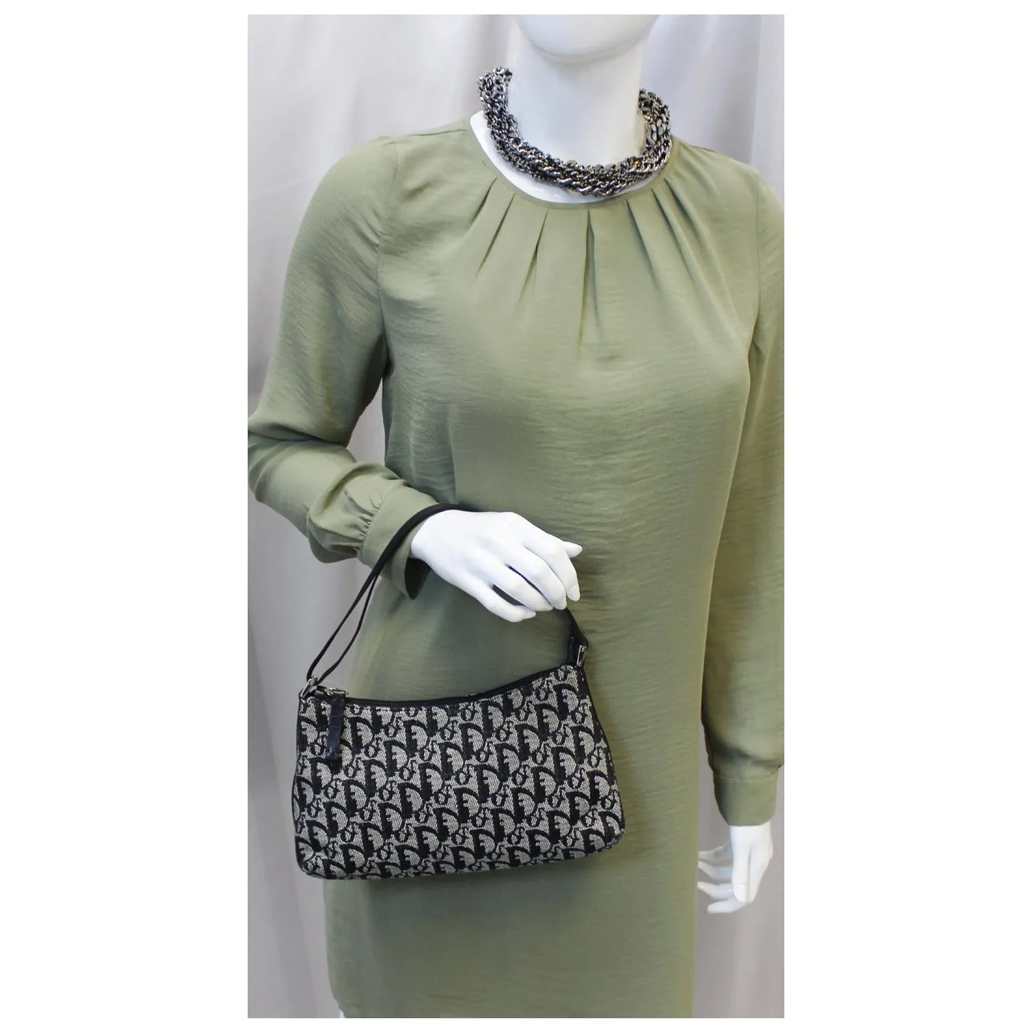 CHRISTIAN DIOR Vintage Trotter Shoulder Bag