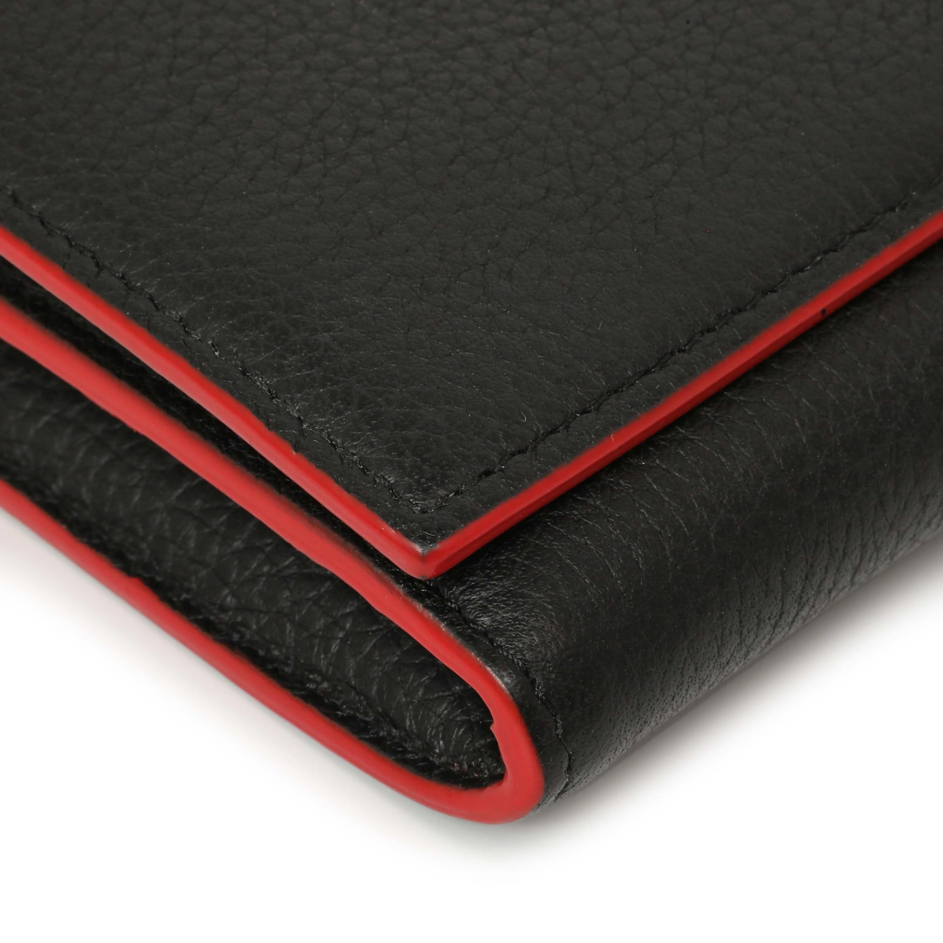 Christian Louboutin Black Calfskin Boudoir Chain Wallet