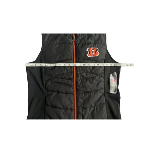 Cincinnati Bengals Women's Puffer Quilted Vest, Medium
