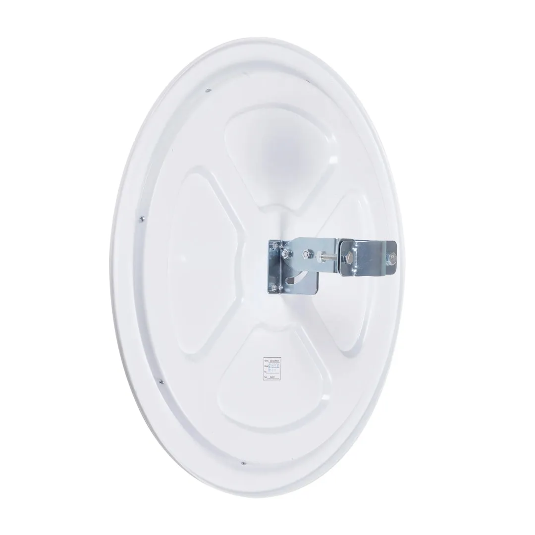 Circular Traffic Mirrors with Reflective Edges