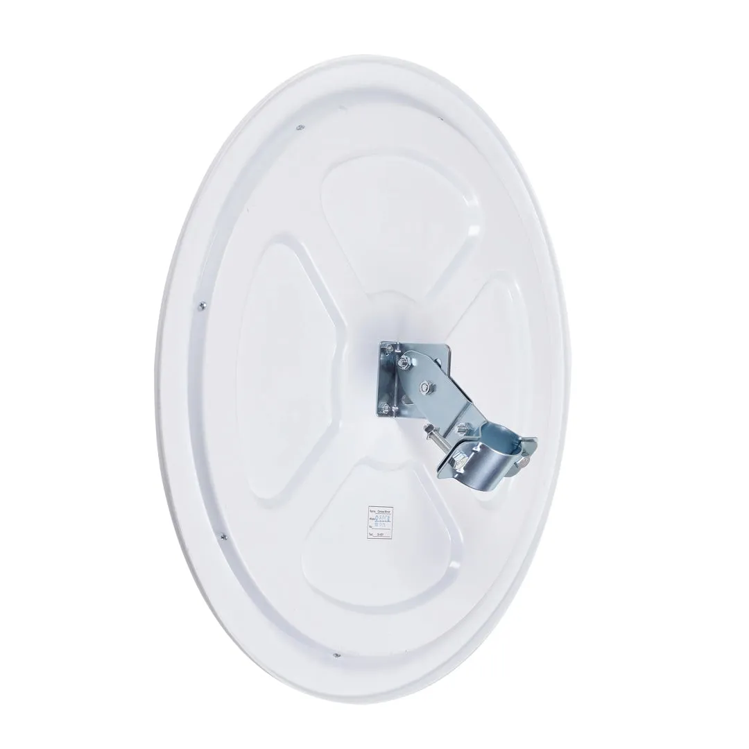 Circular Traffic Mirrors with Reflective Edges