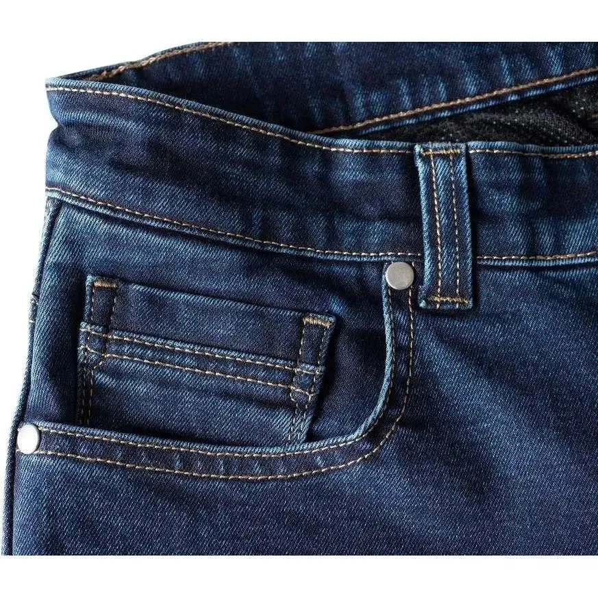 City Rider Men's Protected Motorcycle Classic Dark Blue Jeans