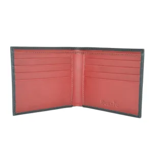 Classic 8-Card Wallet - Black & Red
