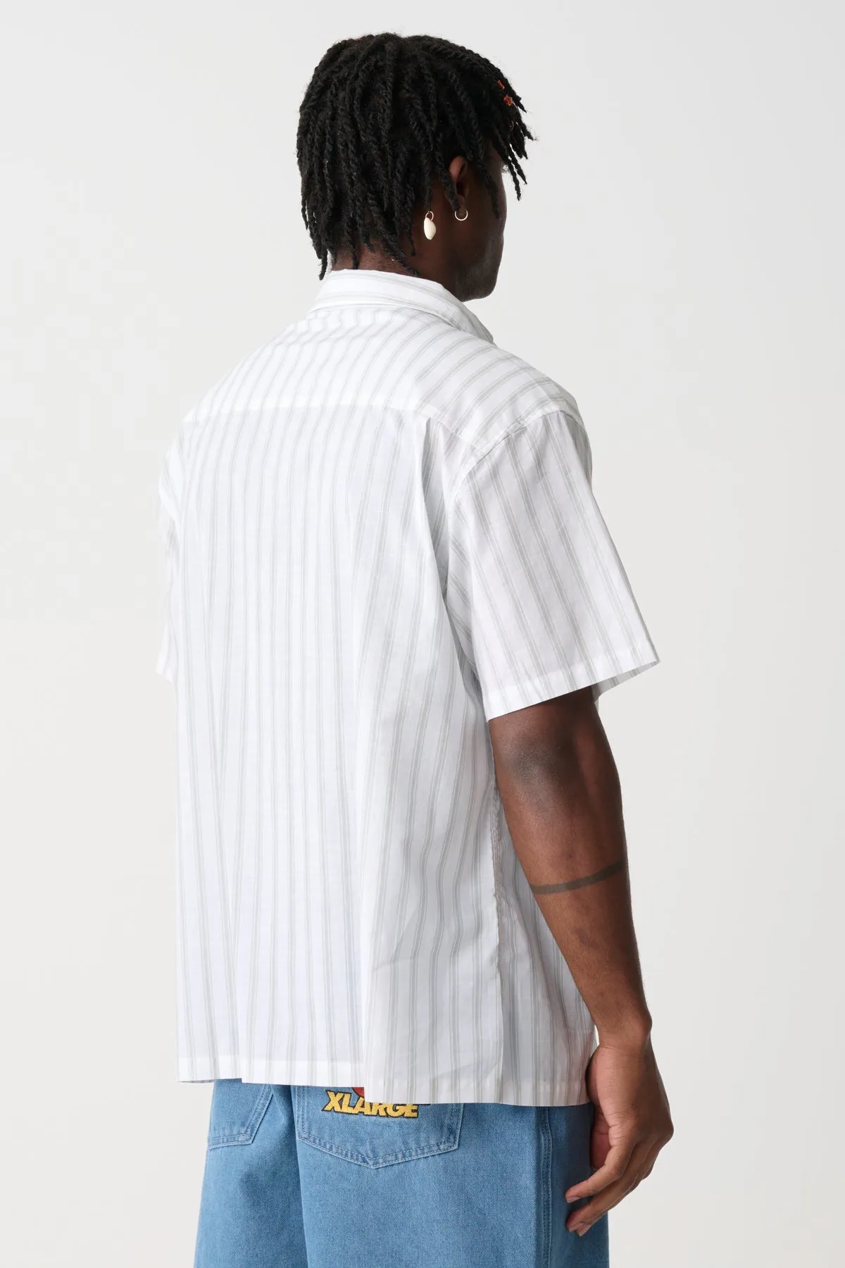 CLASSIC STRIPE SS SHIRT - Cement