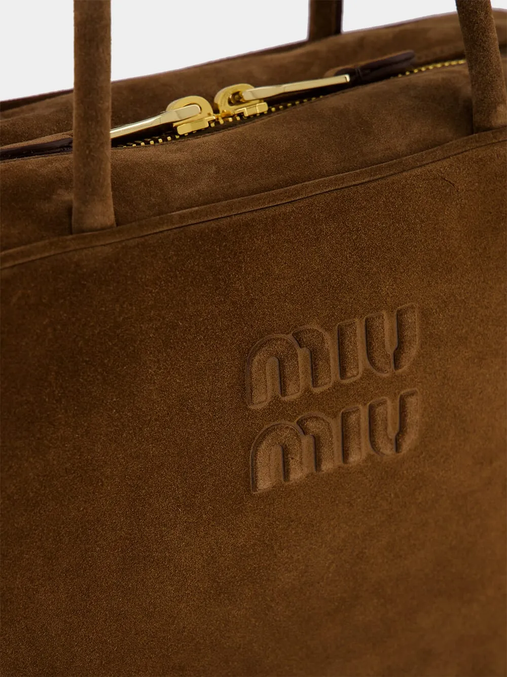 Cocoa Brown Suede Beau Shoulder Bag