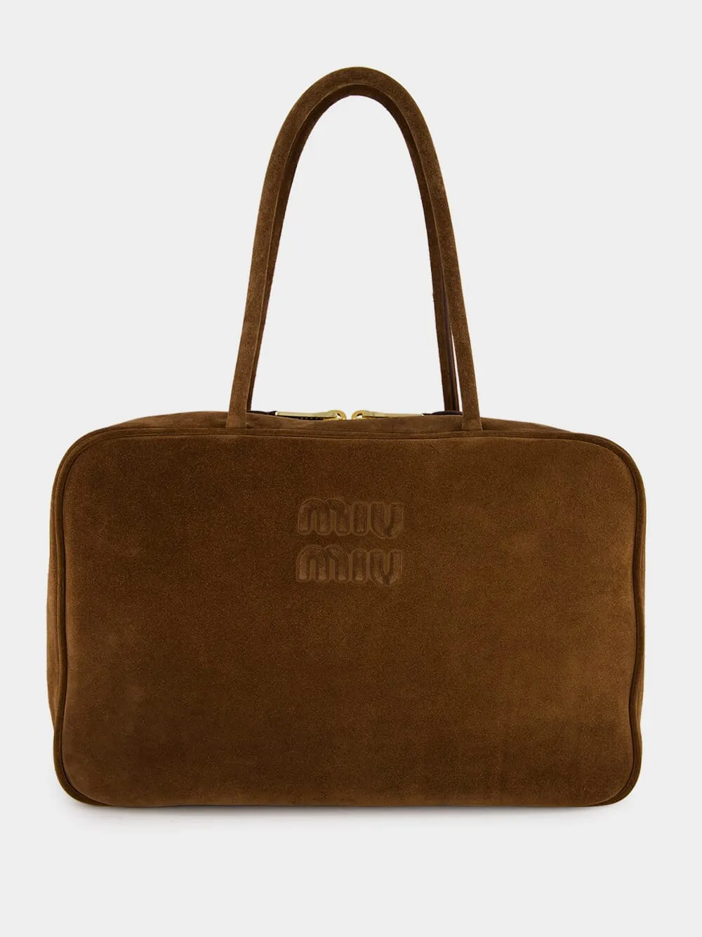 Cocoa Brown Suede Beau Shoulder Bag