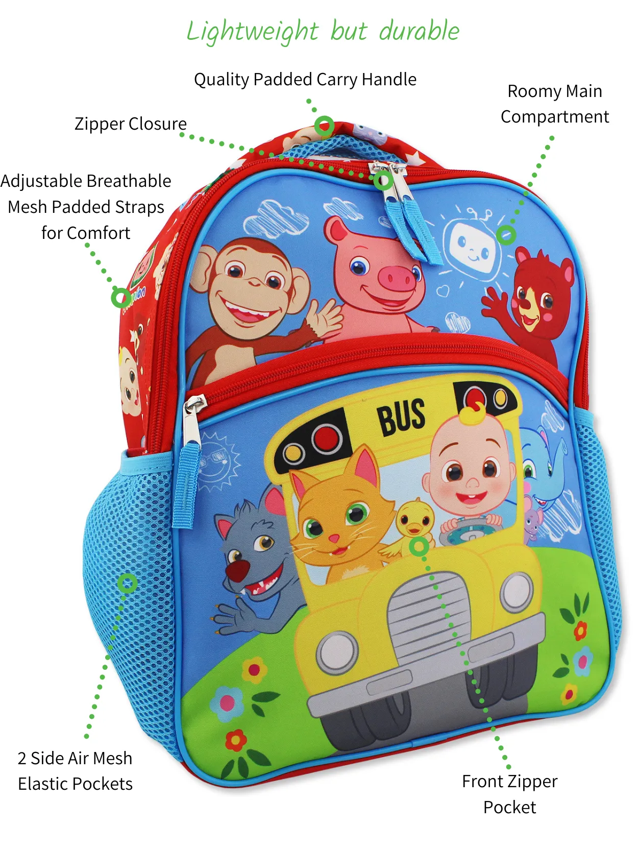 Cocomelon 14" School Backpack