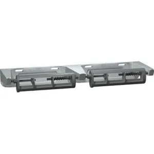 Commercial Double Roll Toilet Paper Dispenser w/ Theft Resistant Spindle, Surface-Mounted, Metal ASI 0264-12