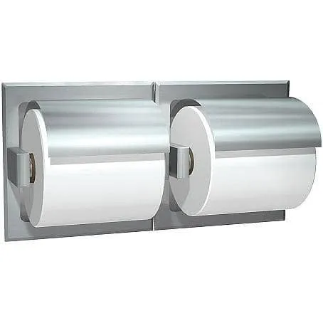Commercial Toilet Paper Dispenser, Recessed-Mounted, Stainless Steel w/ Bright-Polished Finish ASI 74022-HB-D