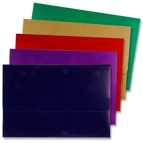 Concept - Pack of 5 A4 Document Wallets - Card