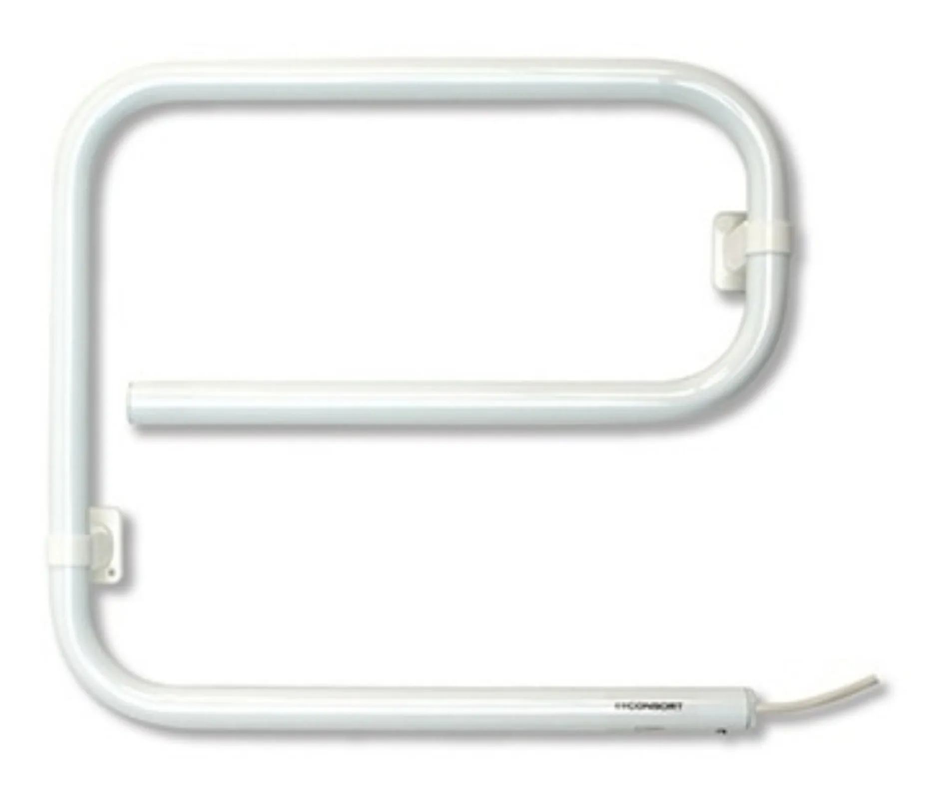 Consort TRJ40 Toweldry Towel Rail Adjustable Wall Brackets White