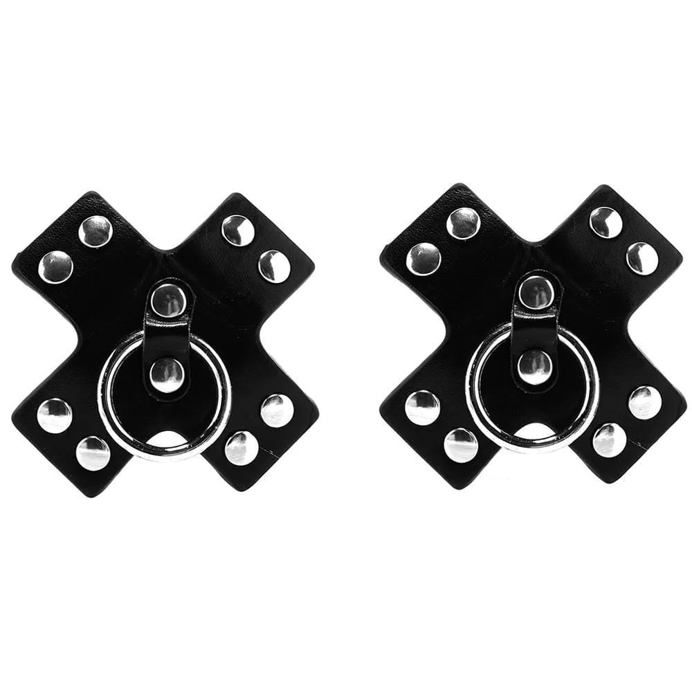 Coquette - Studded Cross Nipple Pasties