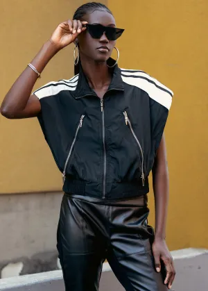 Cropped Athleisure Zip Vest