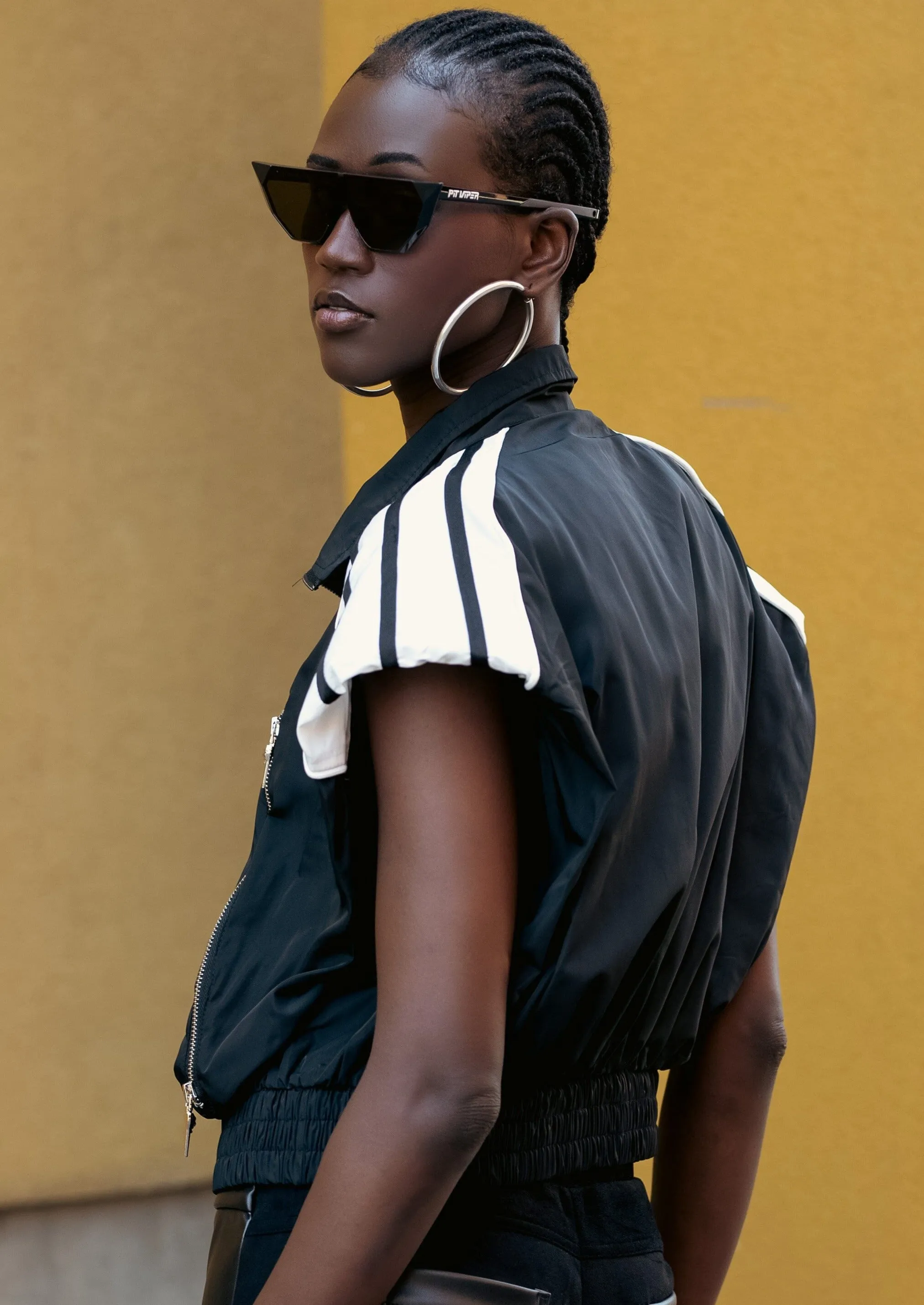 Cropped Athleisure Zip Vest