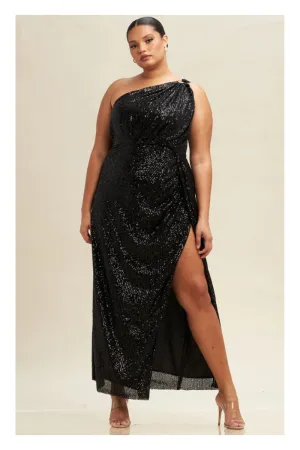 Curvy Sequin Gown