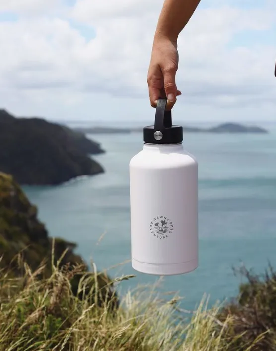 Dawny Adventure Club Insulated Drink Bottles - White