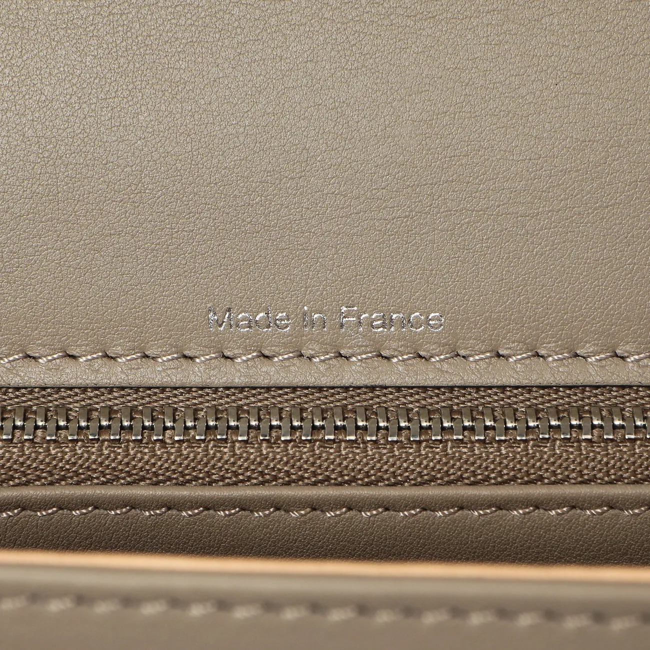 Delvaux Taupe Calfskin Tempete MM