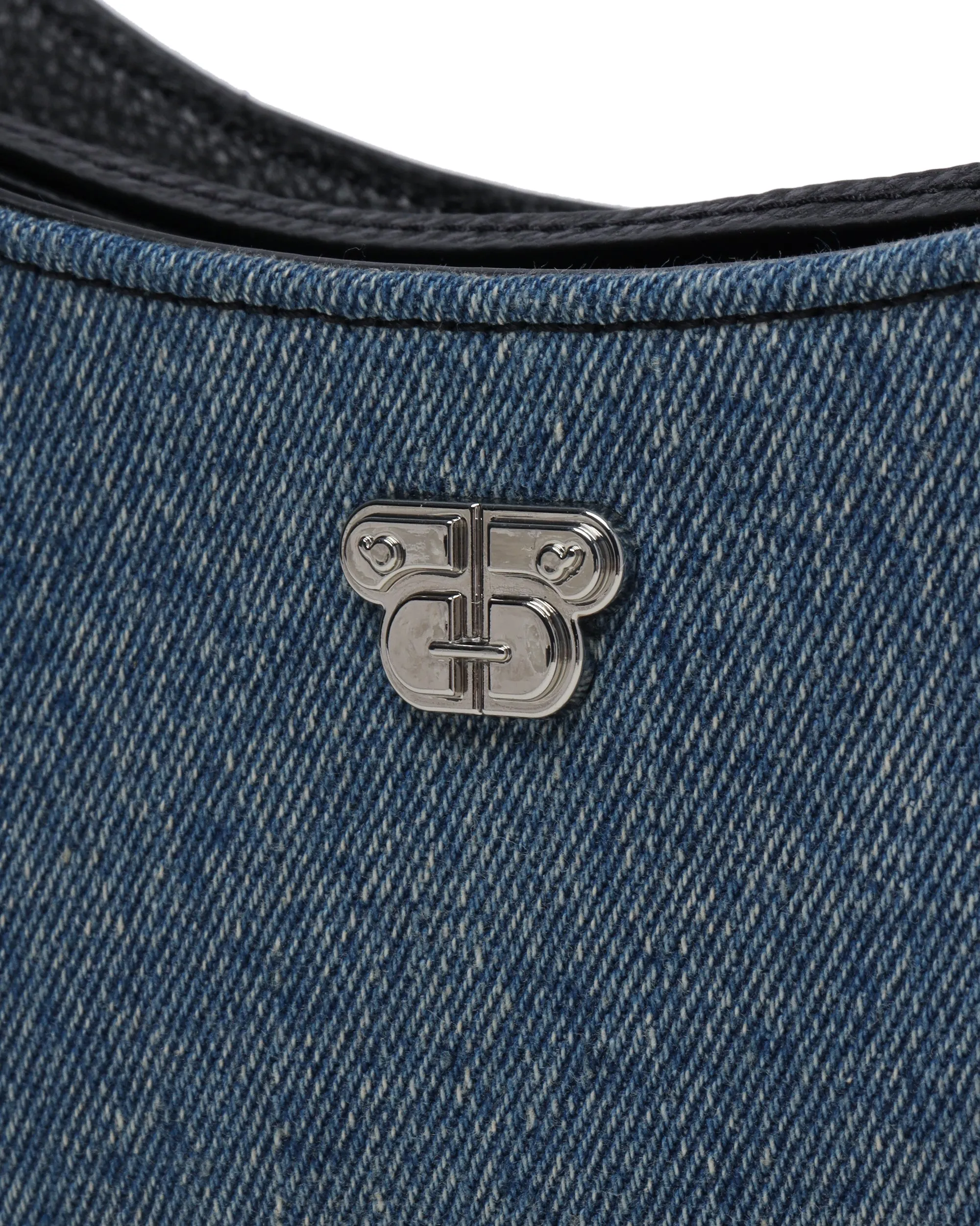Denim shoulder bag