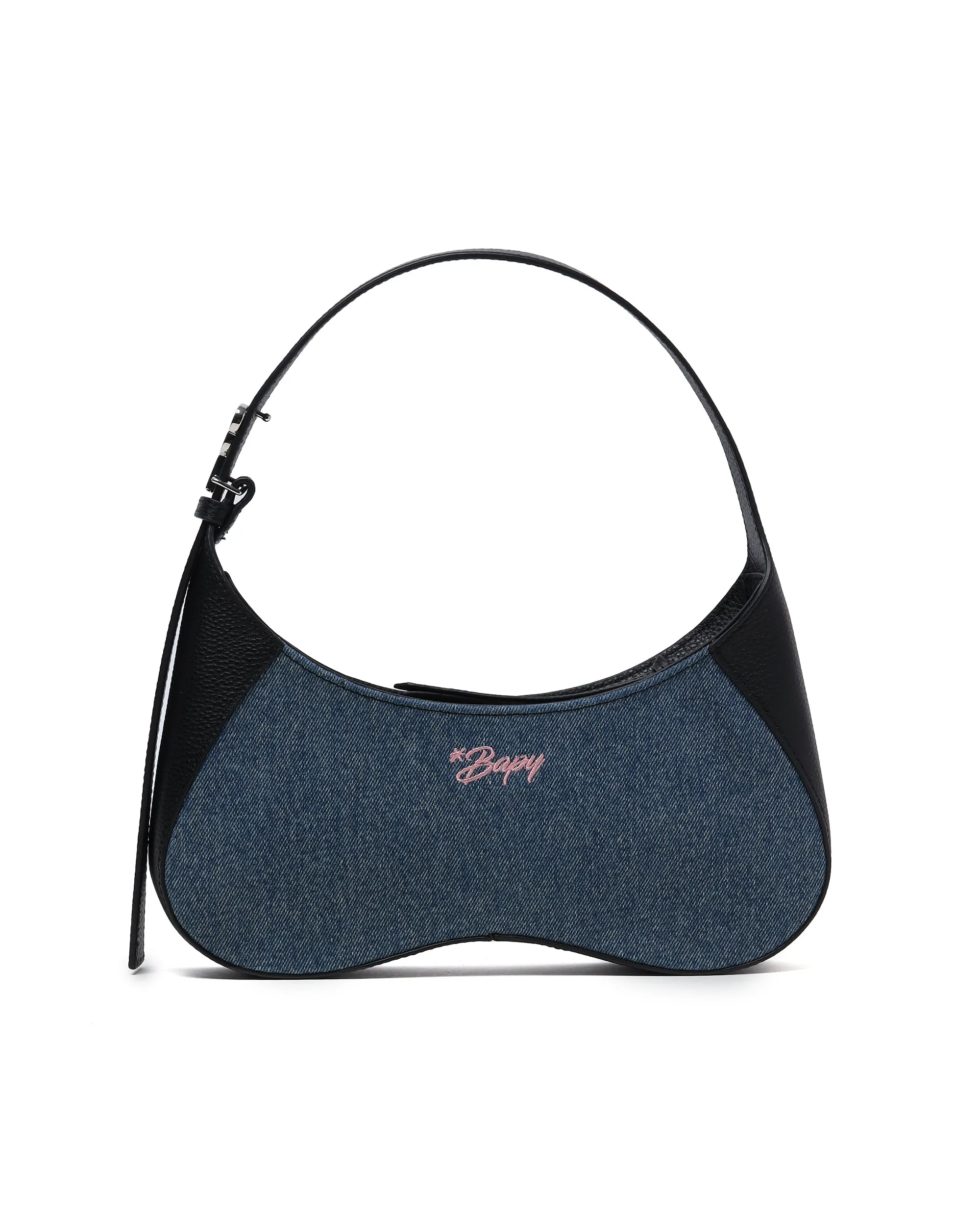 Denim shoulder bag