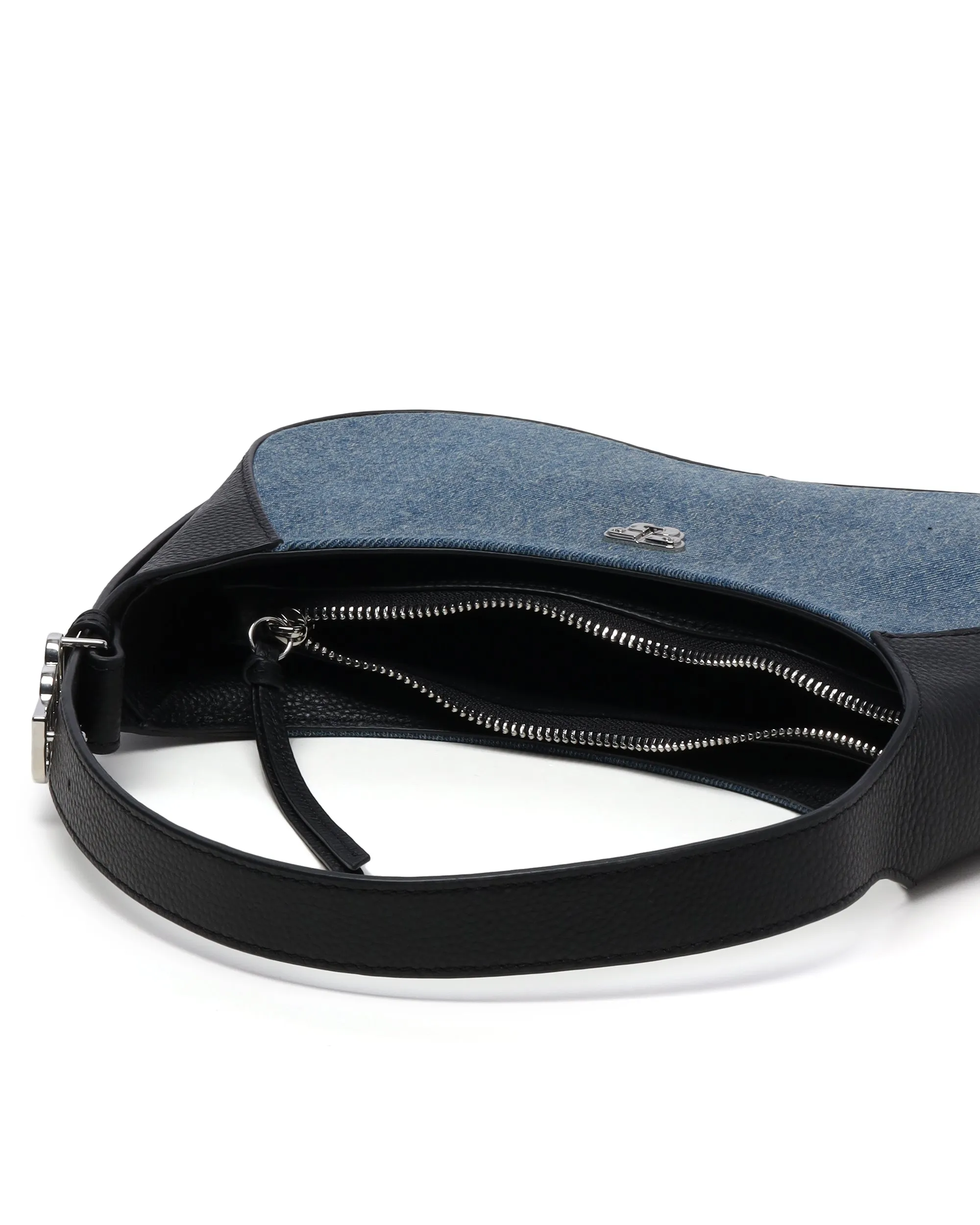 Denim shoulder bag