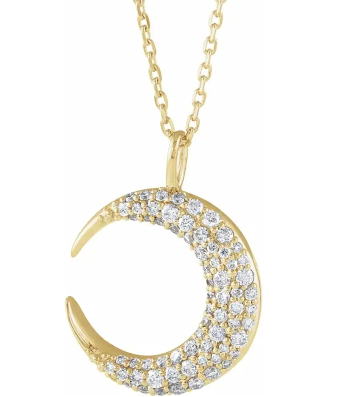 Diamond Luna Necklace