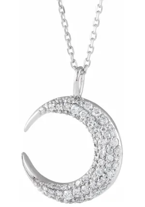 Diamond Luna Necklace
