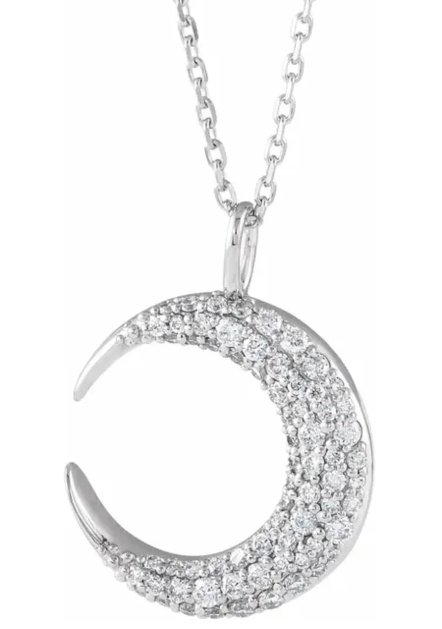 Diamond Luna Necklace