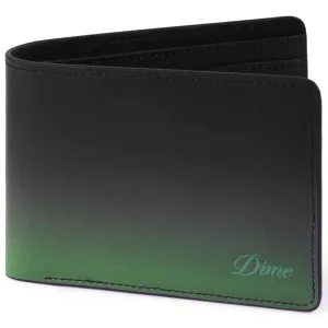 Dime MTL Cursive Gradient Leather Bifold Wallet | Green