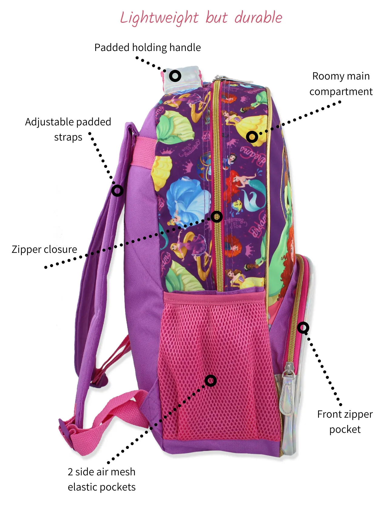 Disney Princess 16" School Backpack