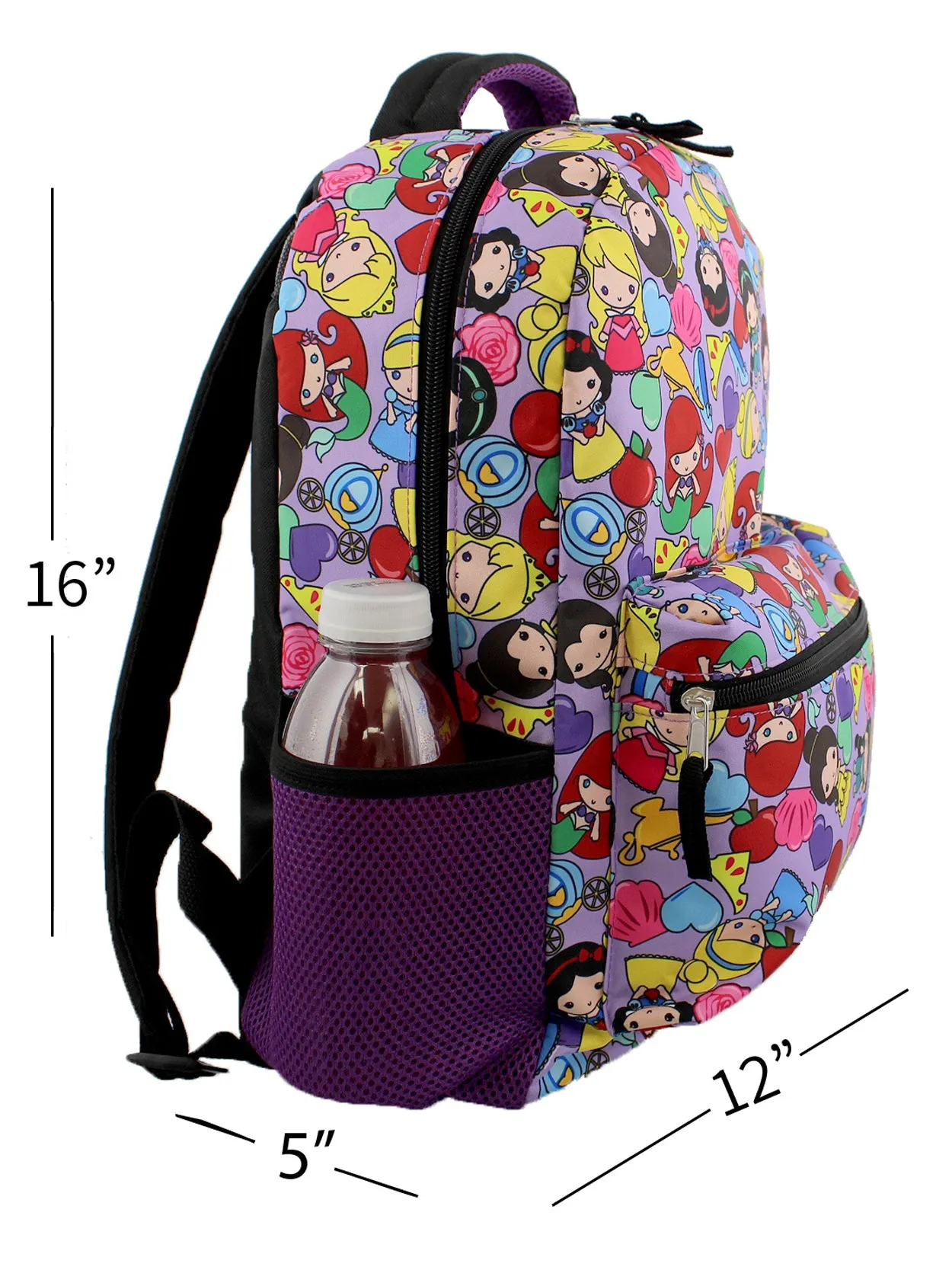 Disney Princess Emoji 16" School Backpack