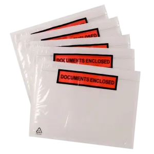 Documents Enclosed Wallets - Printed Envelopes Packing List - Shipping Label