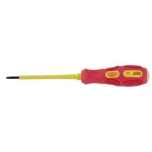 Draper Vde Approved Fully Insulated Plain Slot Screwdriver, 2.5 X 75Mm (Display Packed) Dr-69211
