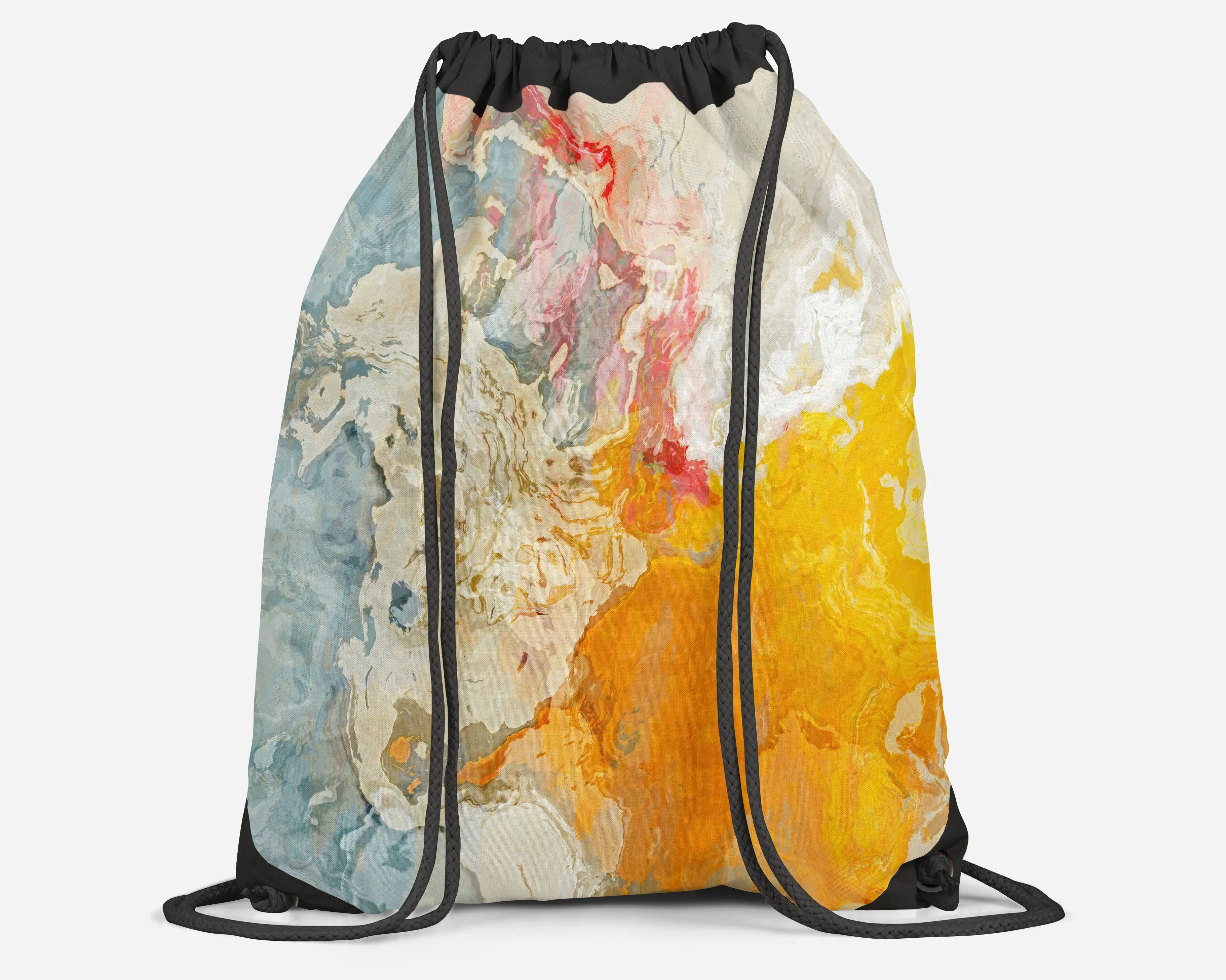 Drawstring Sling Bag, Kiss
