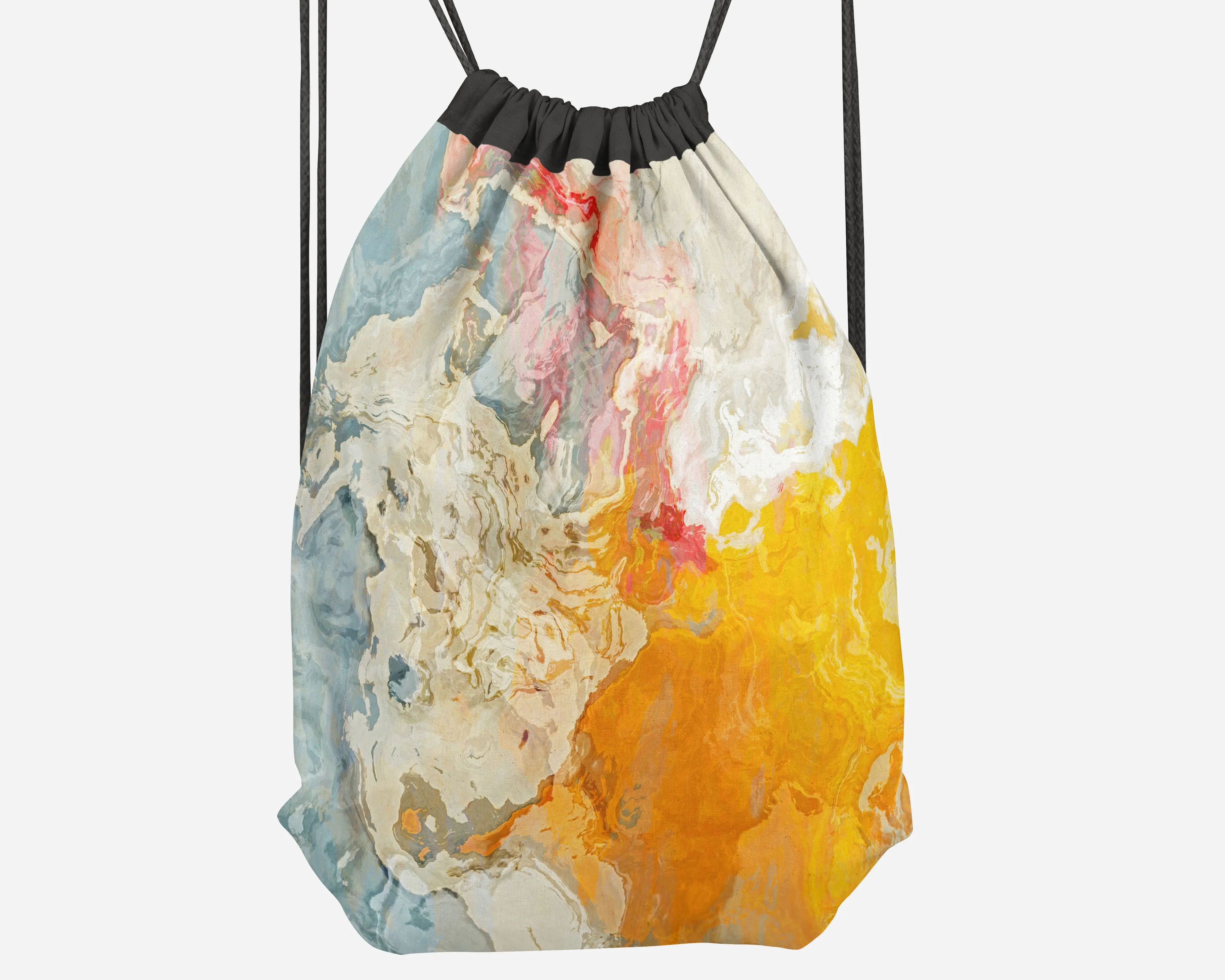 Drawstring Sling Bag, Kiss