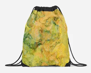 Drawstring Sling Bag, Peach Grove