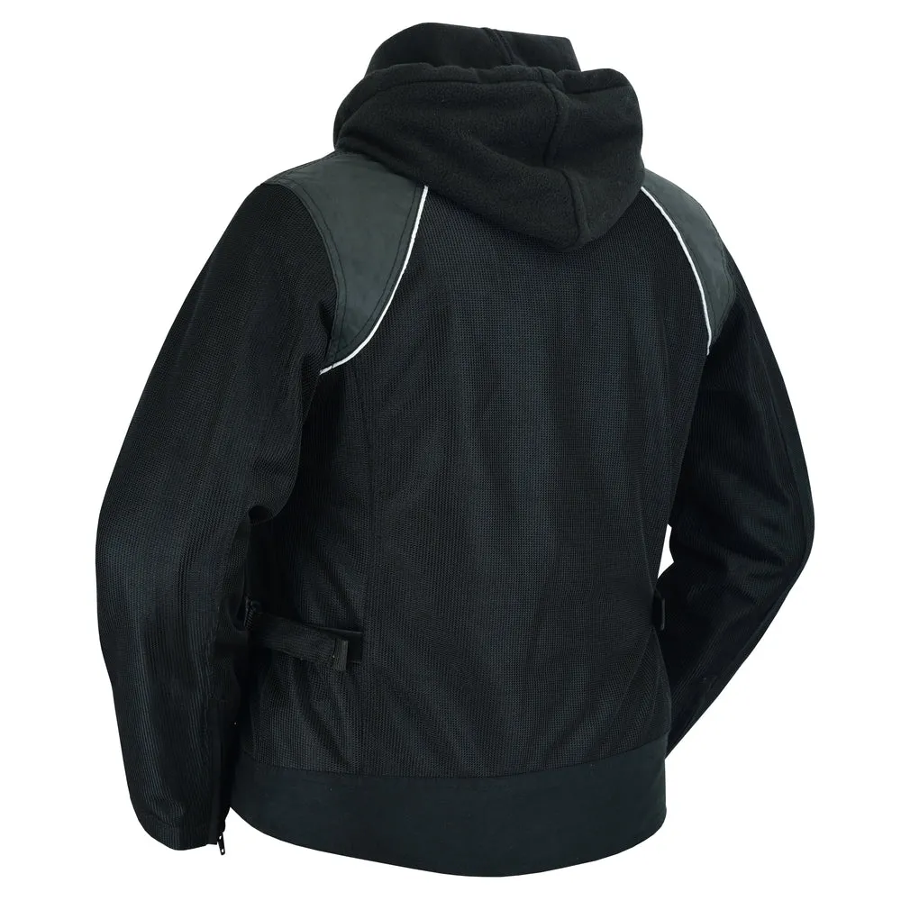 DS Women's Mesh 3-in-1 Riding Jacket (Black/Black Tone Reflective)