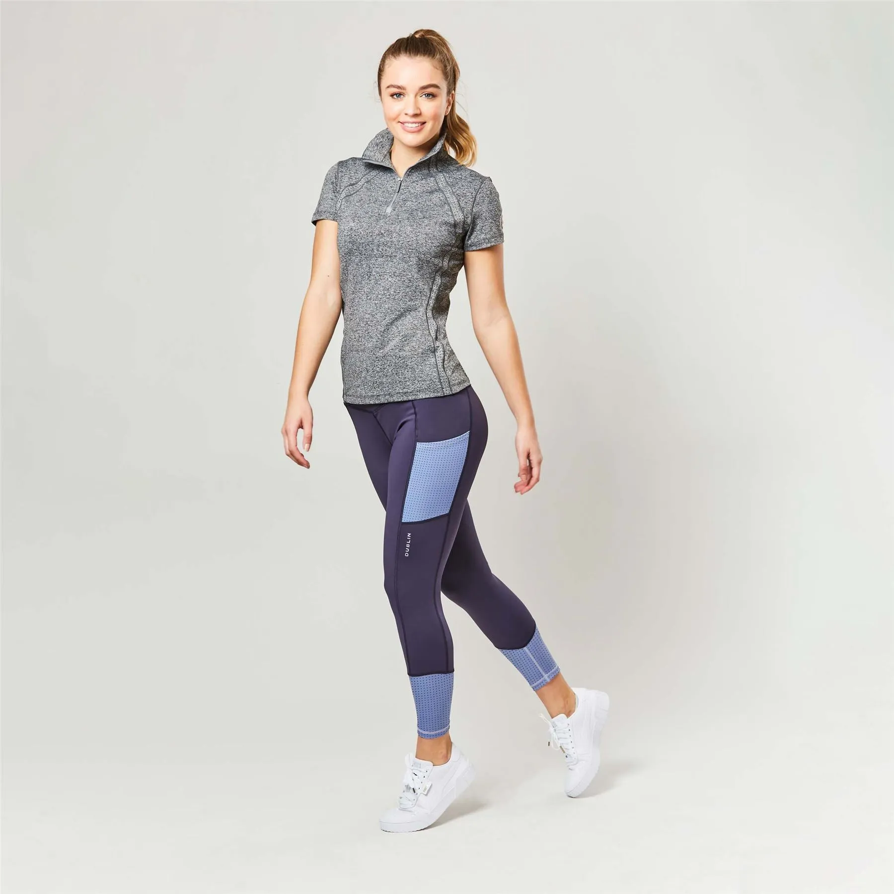 Dublin Power Performance Mid Rise Colour Block Tights