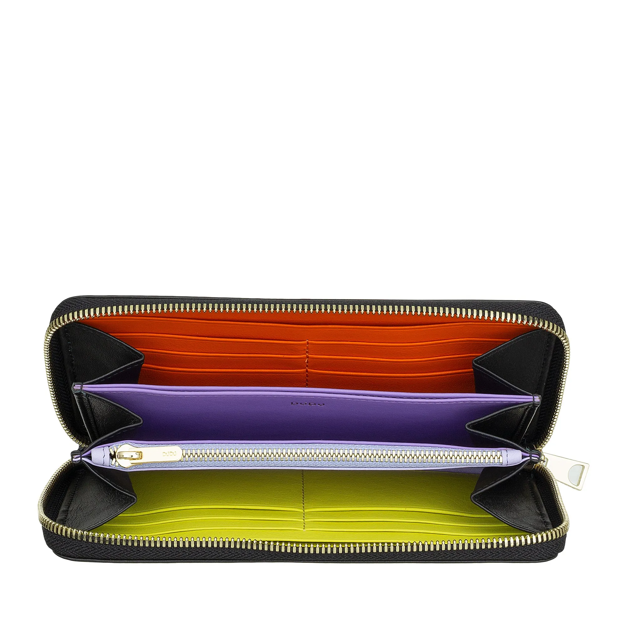 DUDU WOMEN'S WOMEN'S GREAT RFID of Vera Colorful Leather Zip Around