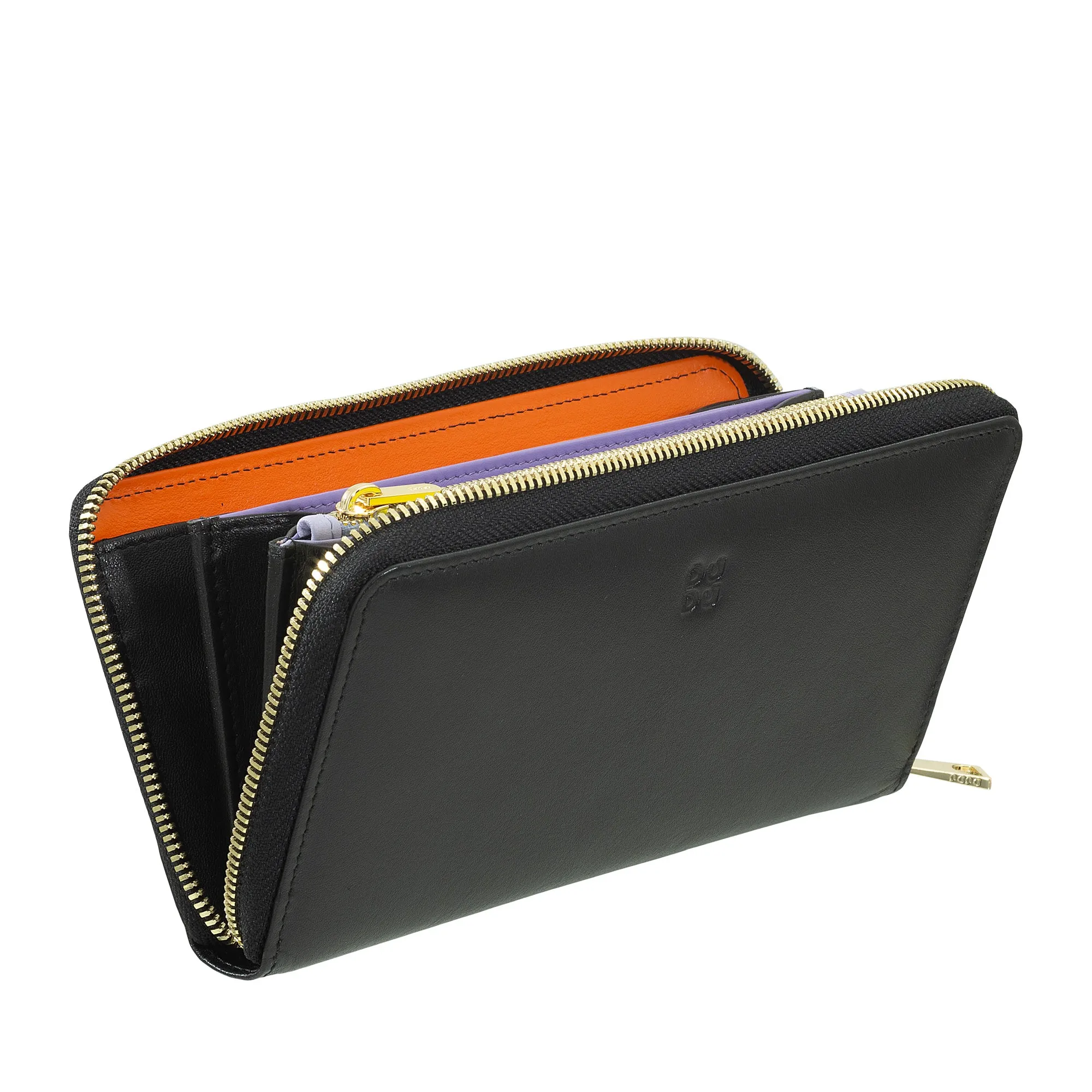 DUDU WOMEN'S WOMEN'S GREAT RFID of Vera Colorful Leather Zip Around