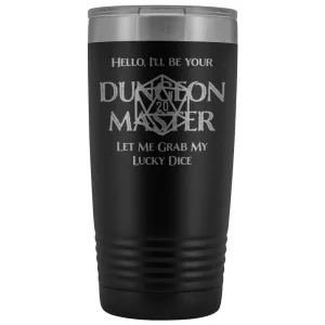 Dungeon Master DM Lucky 20oz Vacuum Tumbler