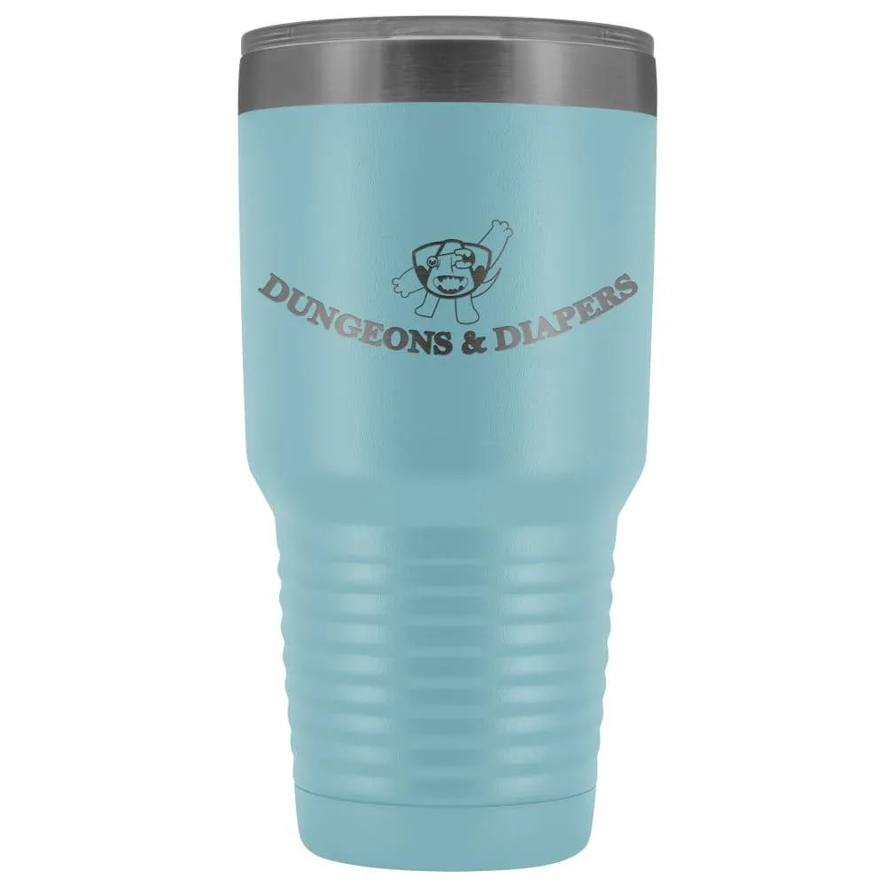 Dungeons & Diapers Logo 30oz Vacuum Tumbler
