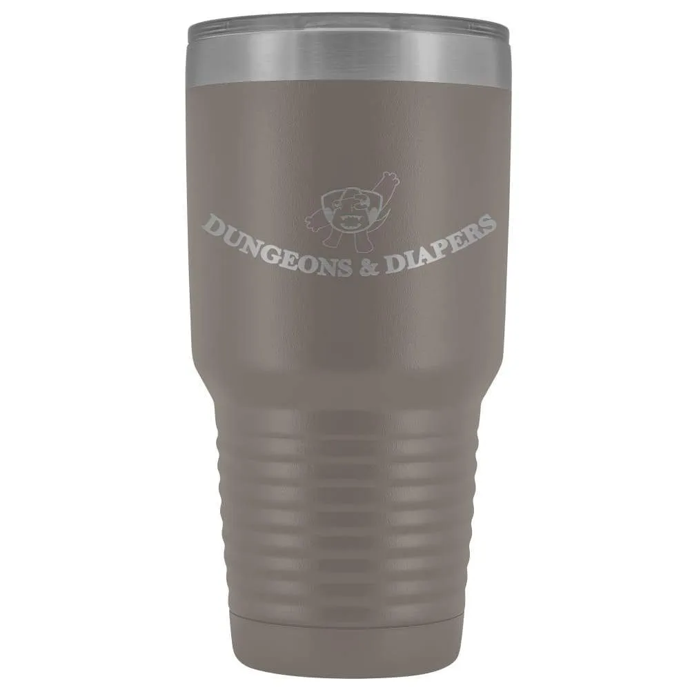 Dungeons & Diapers Logo 30oz Vacuum Tumbler