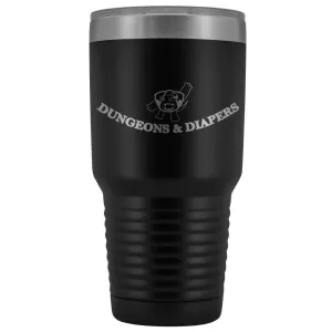 Dungeons & Diapers Logo 30oz Vacuum Tumbler