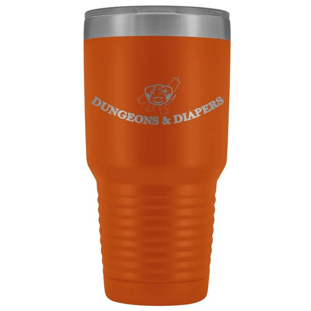 Dungeons & Diapers Logo 30oz Vacuum Tumbler