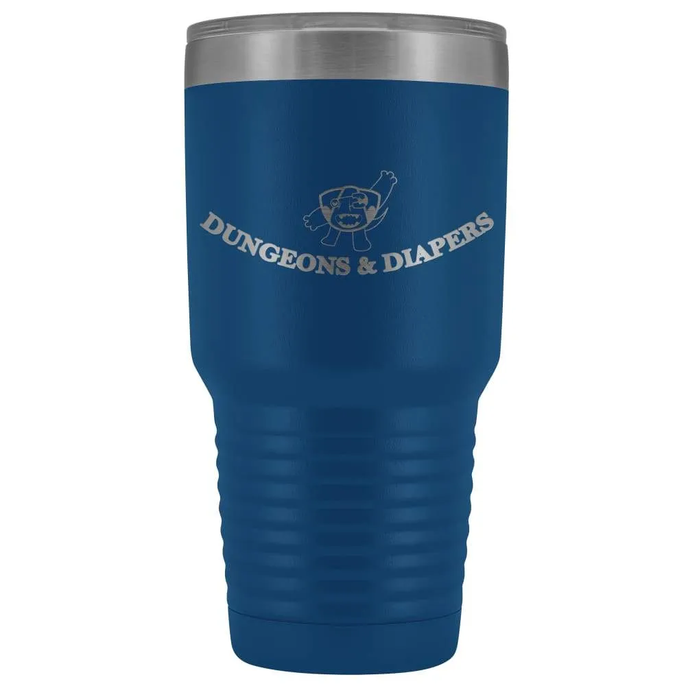 Dungeons & Diapers Logo 30oz Vacuum Tumbler
