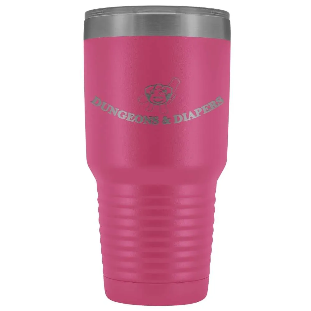 Dungeons & Diapers Logo 30oz Vacuum Tumbler