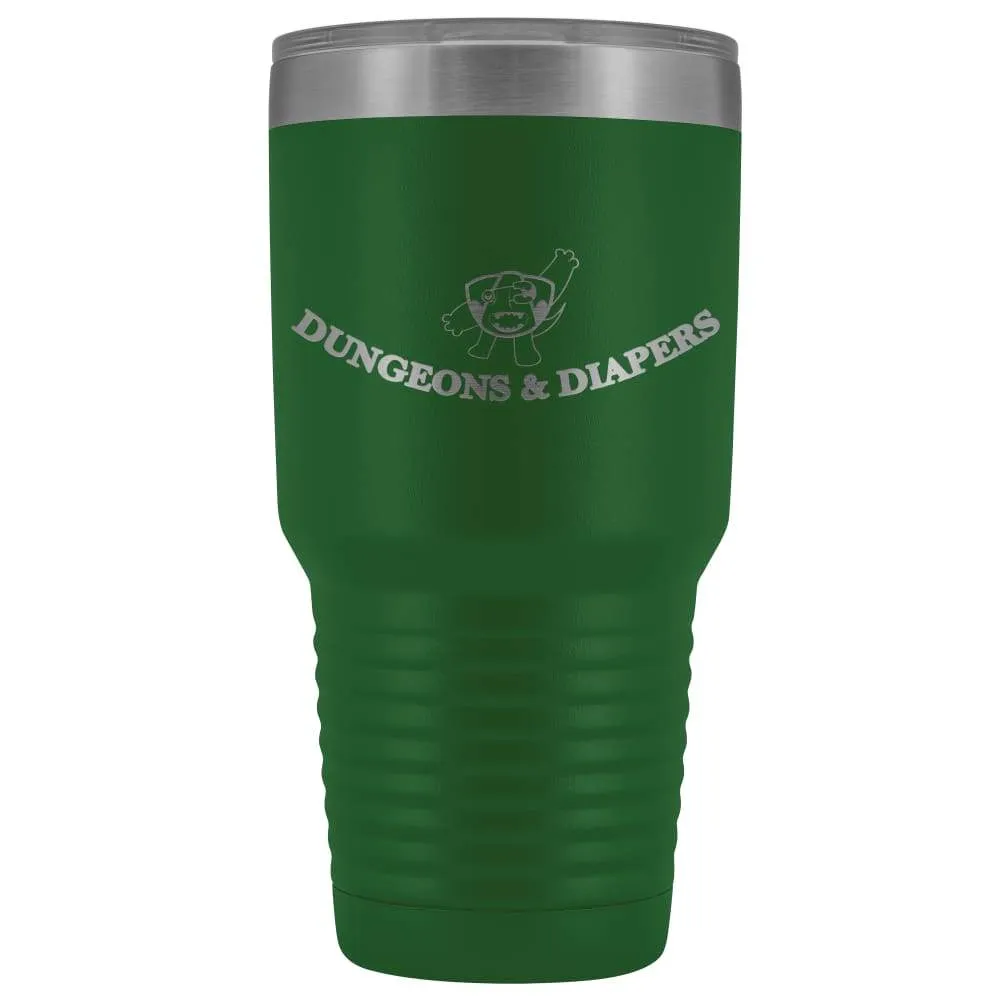 Dungeons & Diapers Logo 30oz Vacuum Tumbler