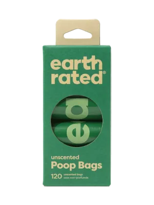 Earth Rated Unscented Refill Rolls 120 Poop Bags