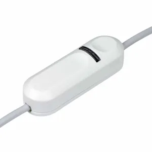 ElekTek LED Compatible Universal In Line Push Button Dimmer Switch 240v AC 2 Core Suitable For LED CFL & Incandescent Bulbs White